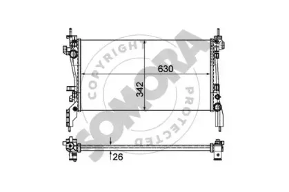 Радиатор, охлаждение двигателя SOMORA купить