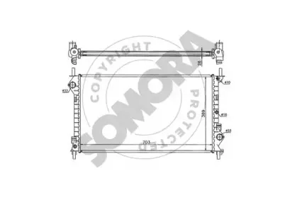 Радиатор, охлаждение двигателя SOMORA купить