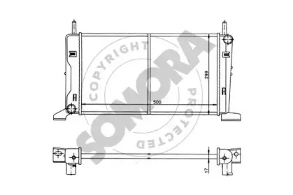 Радиатор, охлаждение двигателя SOMORA купить