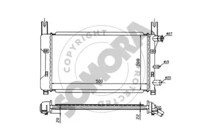 Радиатор, охлаждение двигателя SOMORA купить
