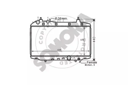 Радиатор, охлаждение двигателя SOMORA купить