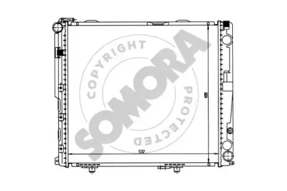 Радиатор, охлаждение двигателя SOMORA купить