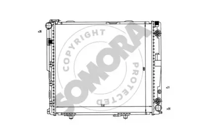 Радиатор, охлаждение двигателя SOMORA купить