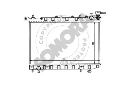 Радиатор, охлаждение двигателя SOMORA купить