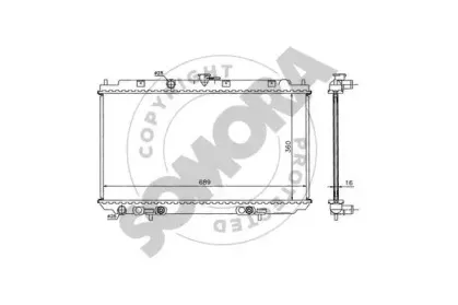 Радиатор, охлаждение двигателя SOMORA купить