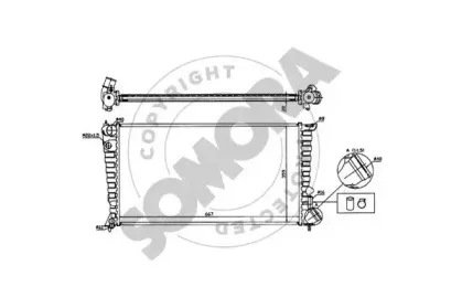 Радиатор, охлаждение двигателя SOMORA купить