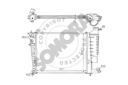 Радиатор, охлаждение двигателя SOMORA купить