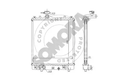 Радиатор, охлаждение двигателя SOMORA купить