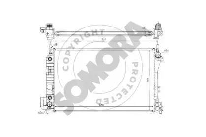Радиатор, охлаждение двигателя SOMORA купить
