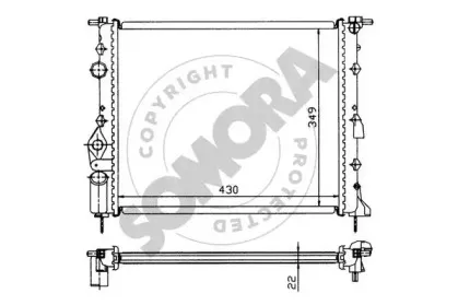 Радиатор, охлаждение двигателя SOMORA купить