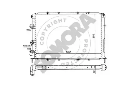 Радиатор, охлаждение двигателя SOMORA купить