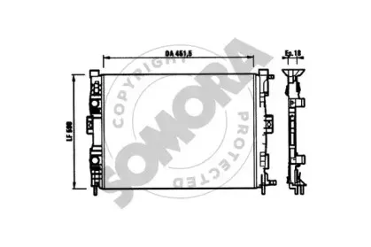 Радиатор, охлаждение двигателя SOMORA купить