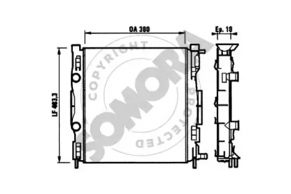 Радиатор, охлаждение двигателя SOMORA купить