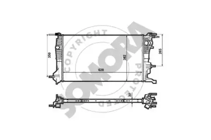 Радиатор, охлаждение двигателя SOMORA купить