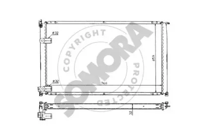 Радиатор, охлаждение двигателя SOMORA купить