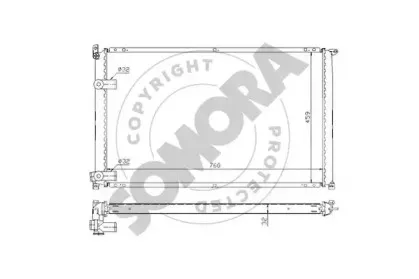 Радиатор, охлаждение двигателя SOMORA купить
