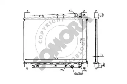 Радиатор, охлаждение двигателя SOMORA купить