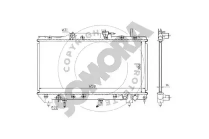 Радиатор, охлаждение двигателя SOMORA купить