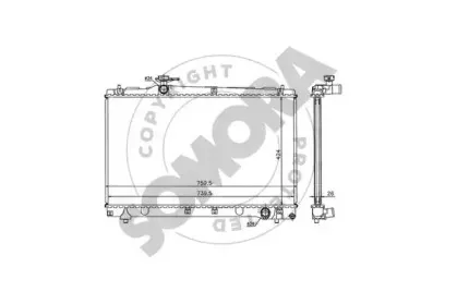 Радиатор, охлаждение двигателя SOMORA купить