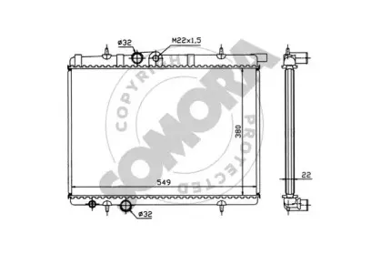Радиатор, охлаждение двигателя SOMORA купить