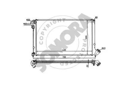 Радиатор, охлаждение двигателя SOMORA купить