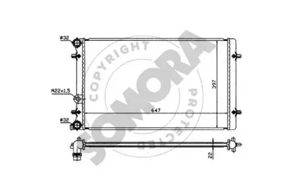 Радиатор, охлаждение двигателя SOMORA купить