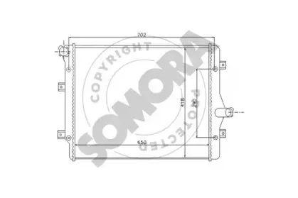 Радиатор, охлаждение двигателя SOMORA купить
