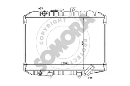 Радиатор, охлаждение двигателя SOMORA купить