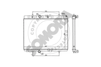 Радиатор, охлаждение двигателя SOMORA купить