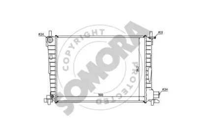 Радиатор, охлаждение двигателя SOMORA купить