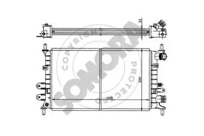 Радиатор, охлаждение двигателя SOMORA купить