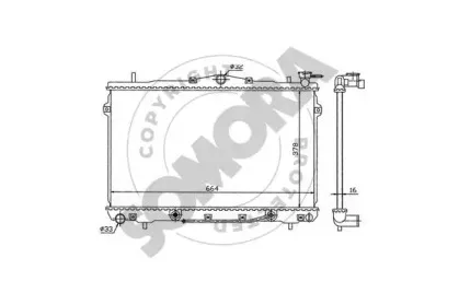 Радиатор, охлаждение двигателя SOMORA купить