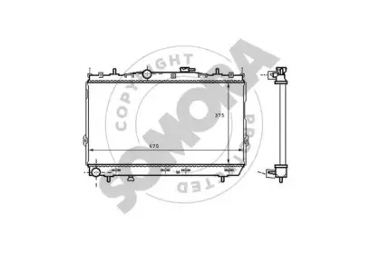 Радиатор, охлаждение двигателя SOMORA купить