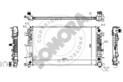 Радиатор, охлаждение двигателя SOMORA купить