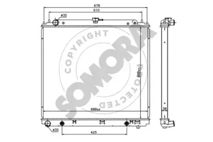 Радиатор, охлаждение двигателя SOMORA купить