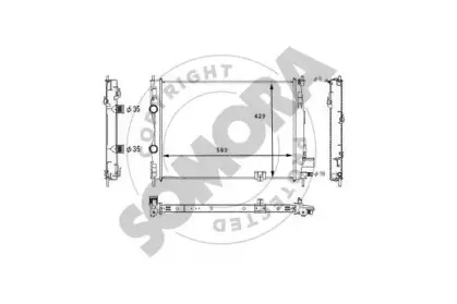 Радиатор, охлаждение двигателя SOMORA купить
