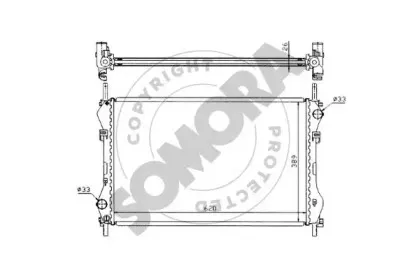 Радиатор, охлаждение двигателя SOMORA купить