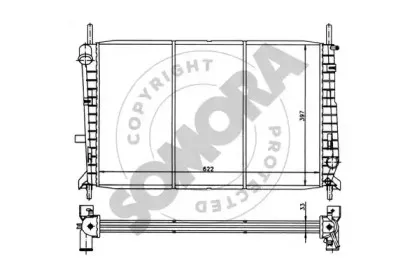Радиатор, охлаждение двигателя SOMORA купить