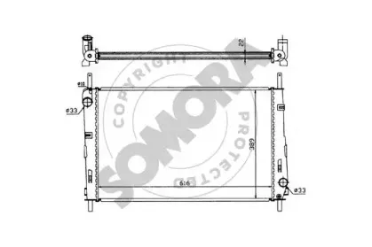 Радиатор, охлаждение двигателя SOMORA купить