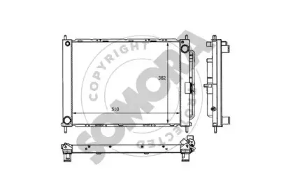 Радиатор, охлаждение двигателя SOMORA купить