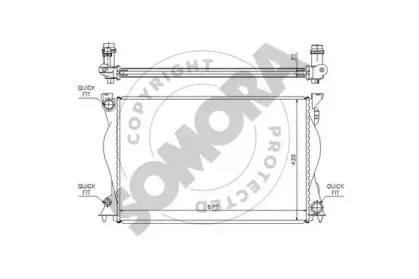 Радиатор, охлаждение двигателя SOMORA купить