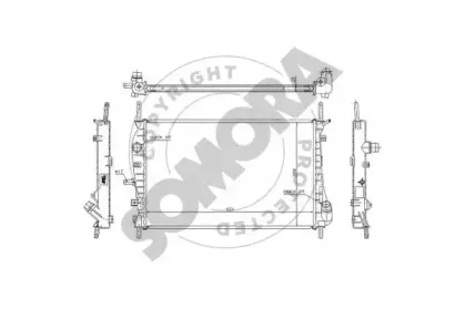 Радиатор, охлаждение двигателя SOMORA купить
