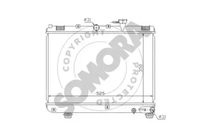 Радиатор, охлаждение двигателя SOMORA купить