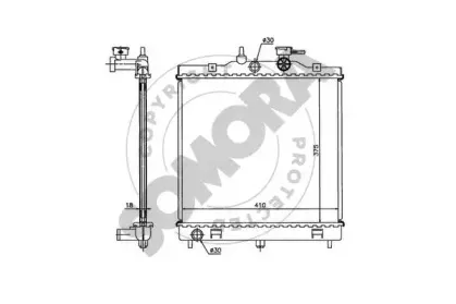 Радиатор, охлаждение двигателя SOMORA купить
