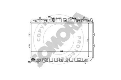 Радиатор, охлаждение двигателя SOMORA купить