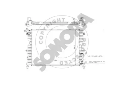 Радиатор, охлаждение двигателя SOMORA купить