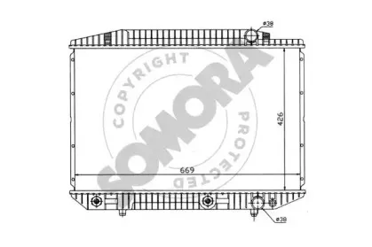 Радиатор, охлаждение двигателя SOMORA купить