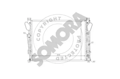 Радиатор, охлаждение двигателя SOMORA купить