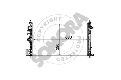Радиатор, охлаждение двигателя SOMORA купить
