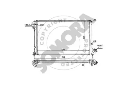 Радиатор, охлаждение двигателя SOMORA купить